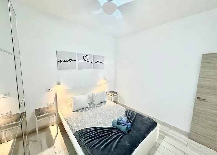 Luna En Centro, 1 Min De La Playa, Cocina Completa Y Wifi Apartman
